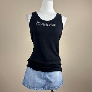 Y2K 2000s Bebe Rhinestone Tank